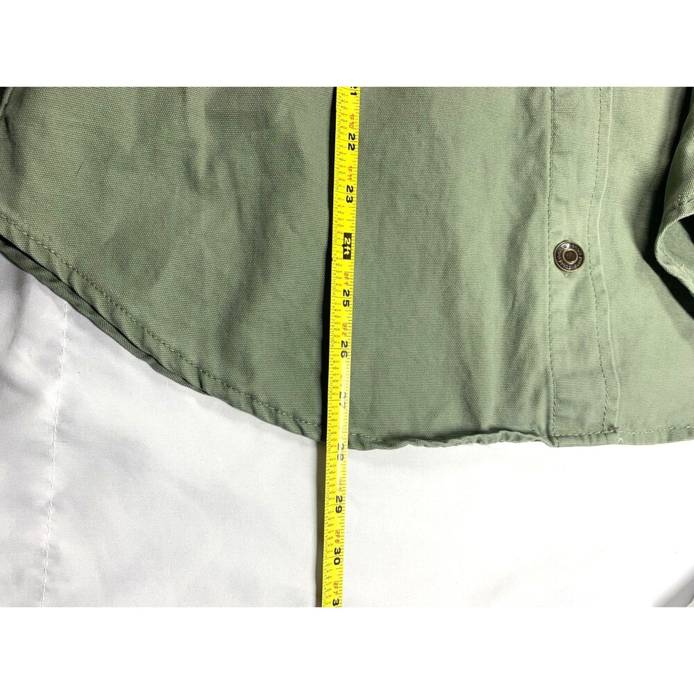 Kensie Jeans Shirt Jacket Womens L Sage Green Button-Up Long Sleeve Pockets NWT - Picture 6 of 9